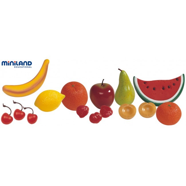 Set Fructe Din Plastic Miniland 15 Buc