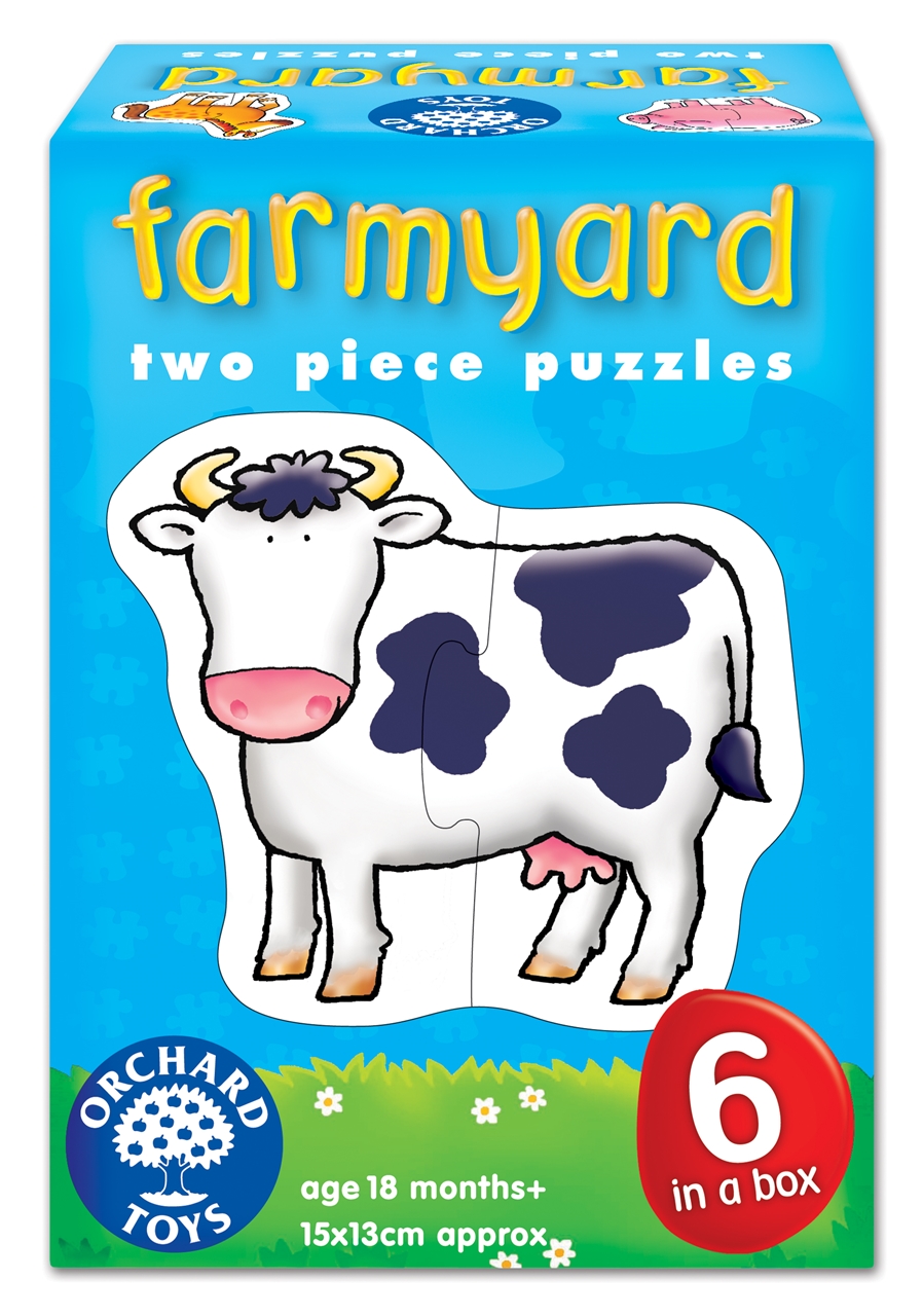 Set 6 Puzzle Ferma (2 Piese) Farmyard