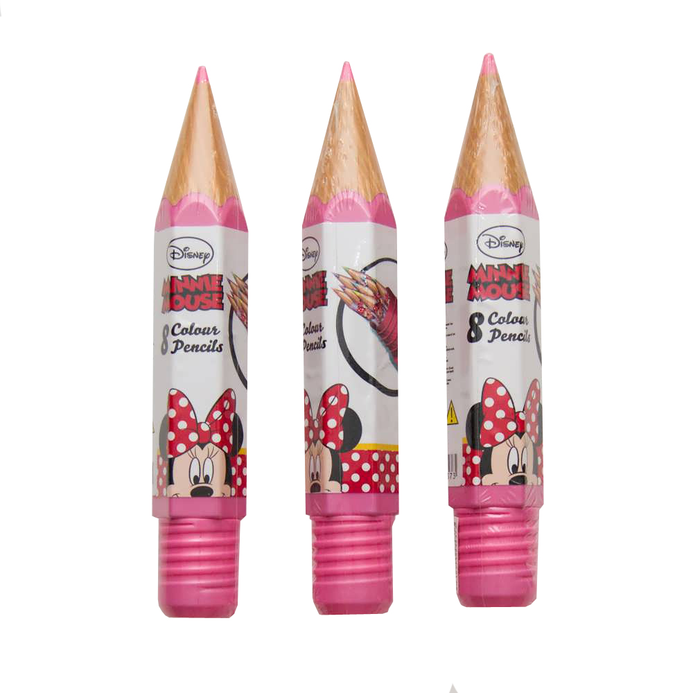 Set Creioane Colorate Minnie Mouse
