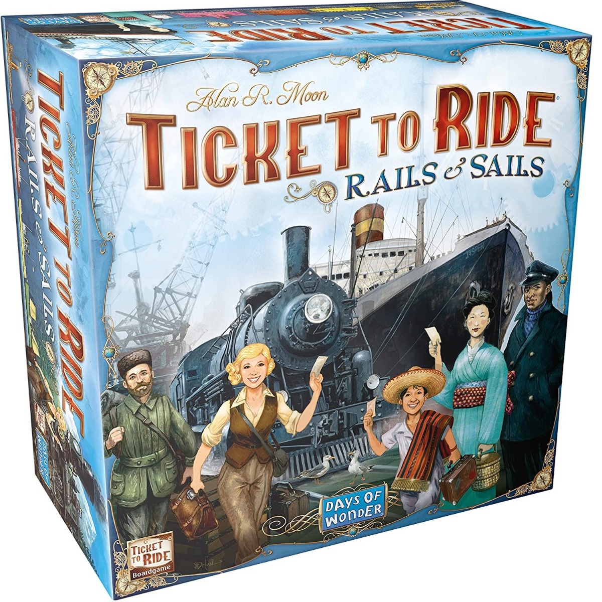 Joc de societate ticket to ride rails & sails, limba engleza