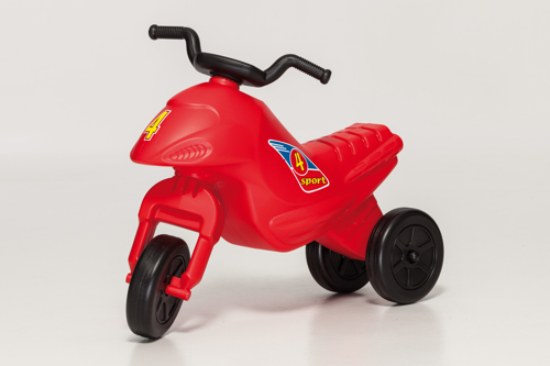 Motocicleta copii cu trei roti fara pedale mic culoarea rosie