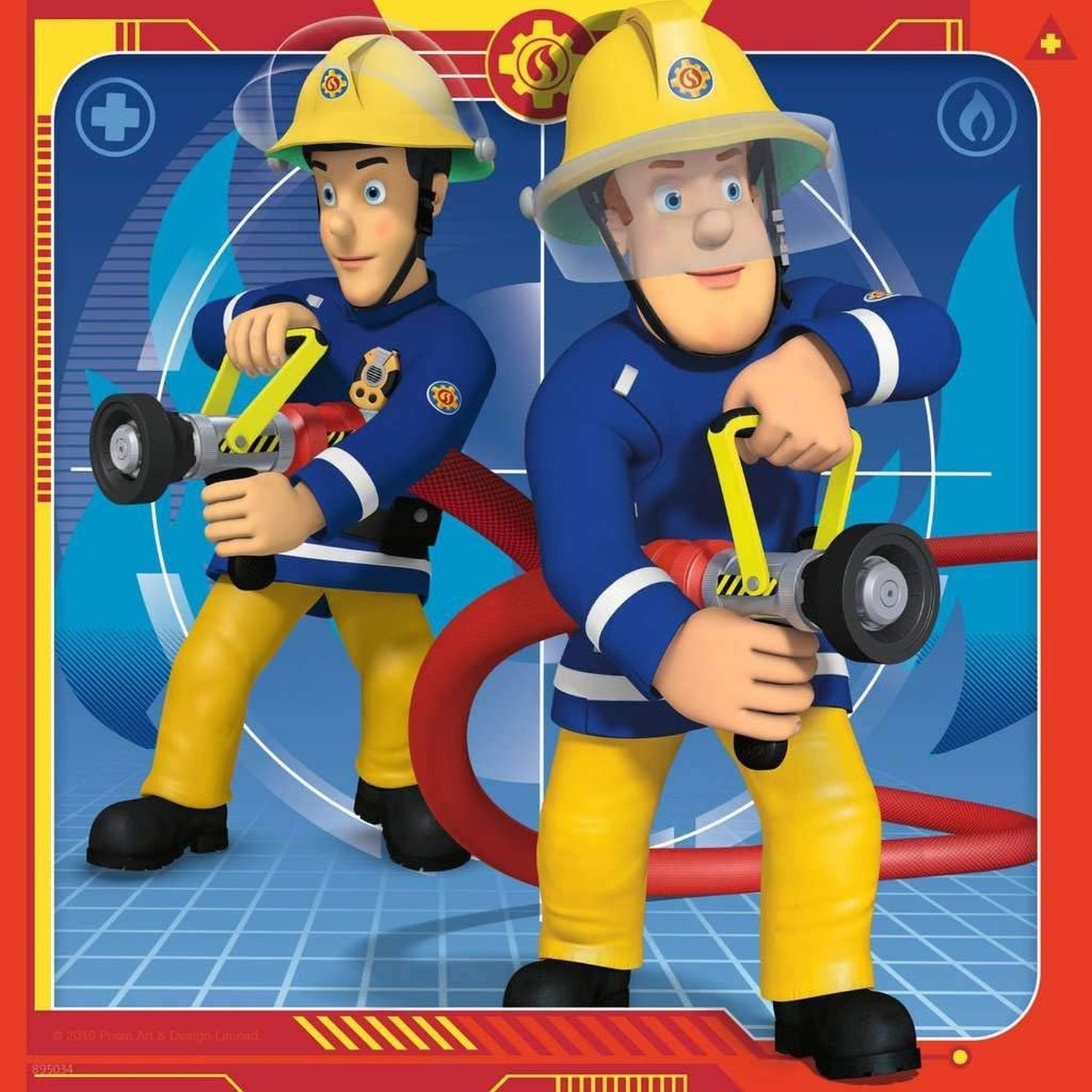 Puzzle pompierul sam, 3x49 piese