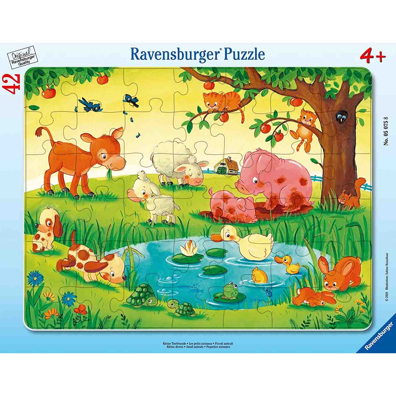 Puzzle tip rama animale in natura, 42 piese