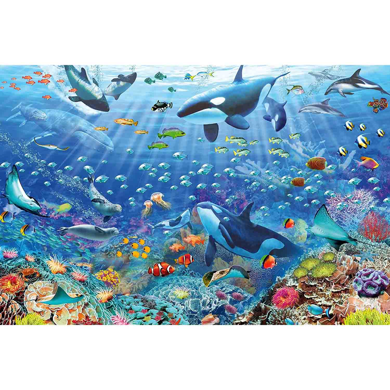 Puzzle lumea subacvatica colorata, 3000 piese