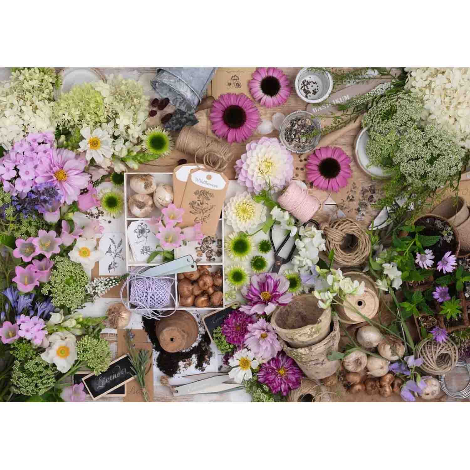 Puzzle pentru iubitorii de flori, 1000 piese