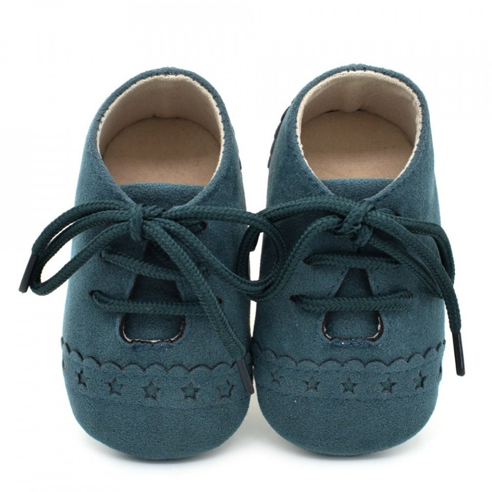Pantofiori eleganti bebelusi (culoare: turcoaz, marime: 0-6 luni)