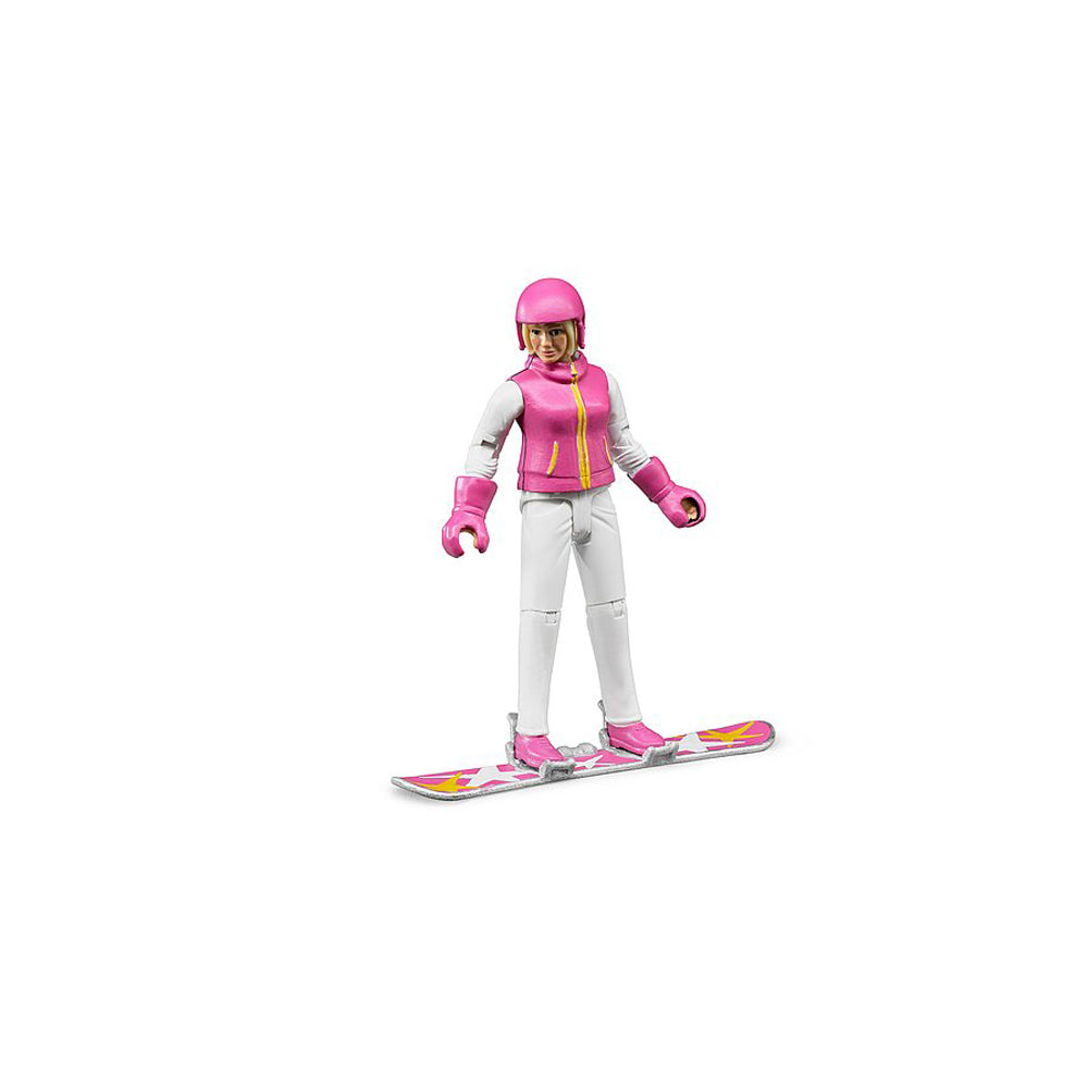Bruder - figurina femeie cu snowboard