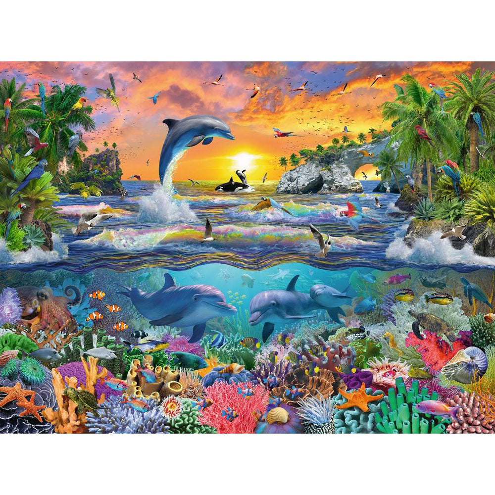 Puzzle paradis tropical, 100 piese