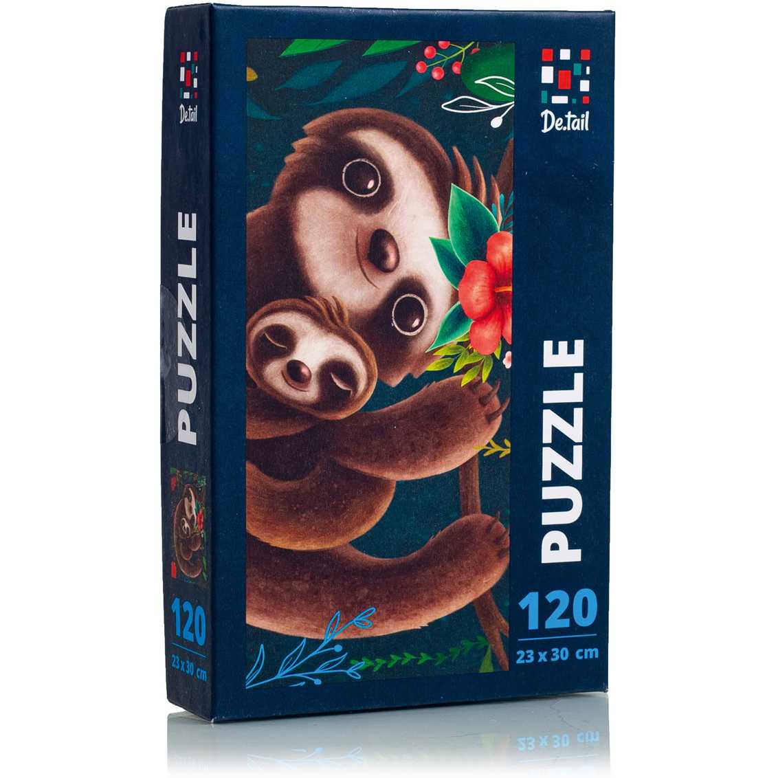 Puzzle Cute sloth, 23x30 cm, 120 piese De.tail DT100-06