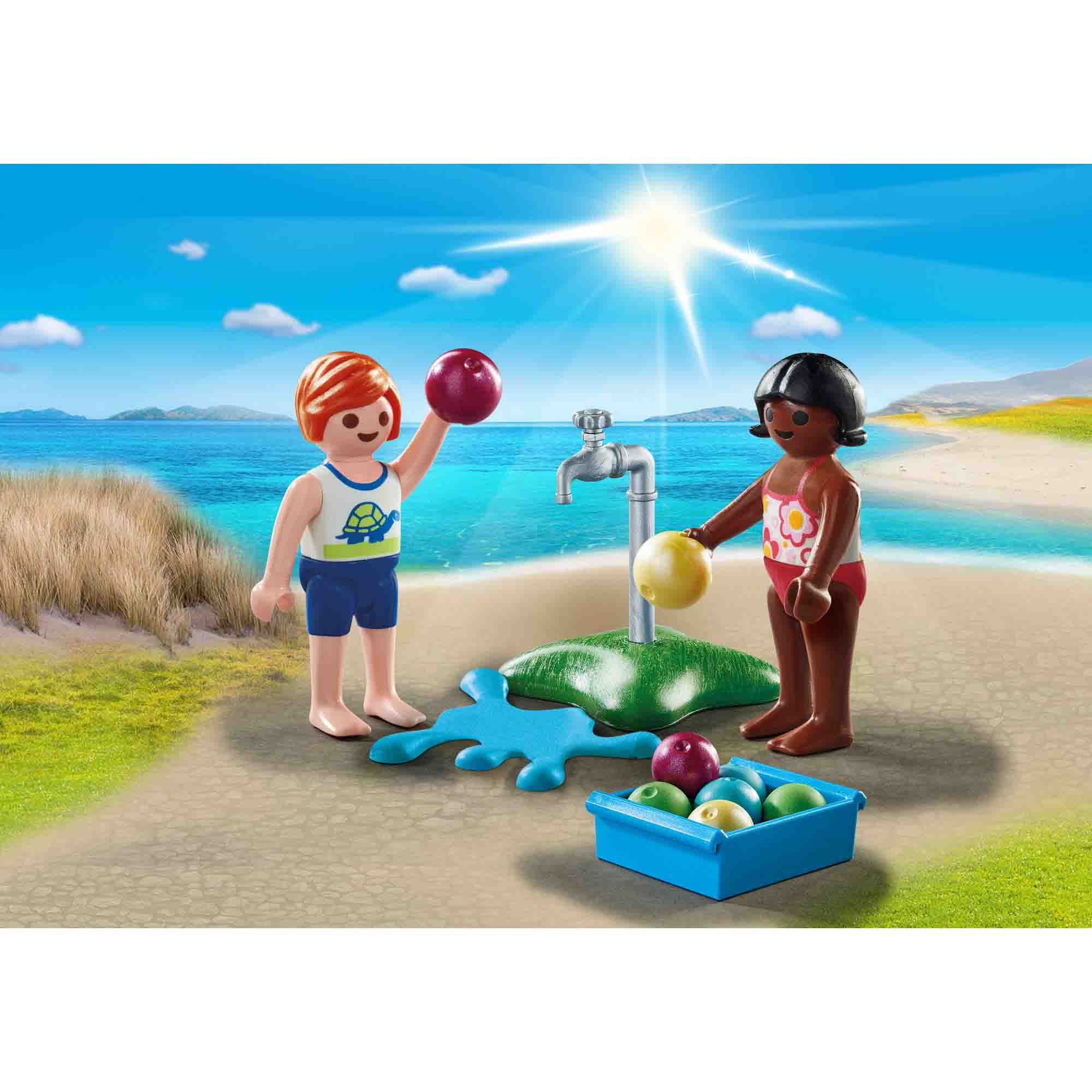 Playmobil - figurine copii cu baloane de apa