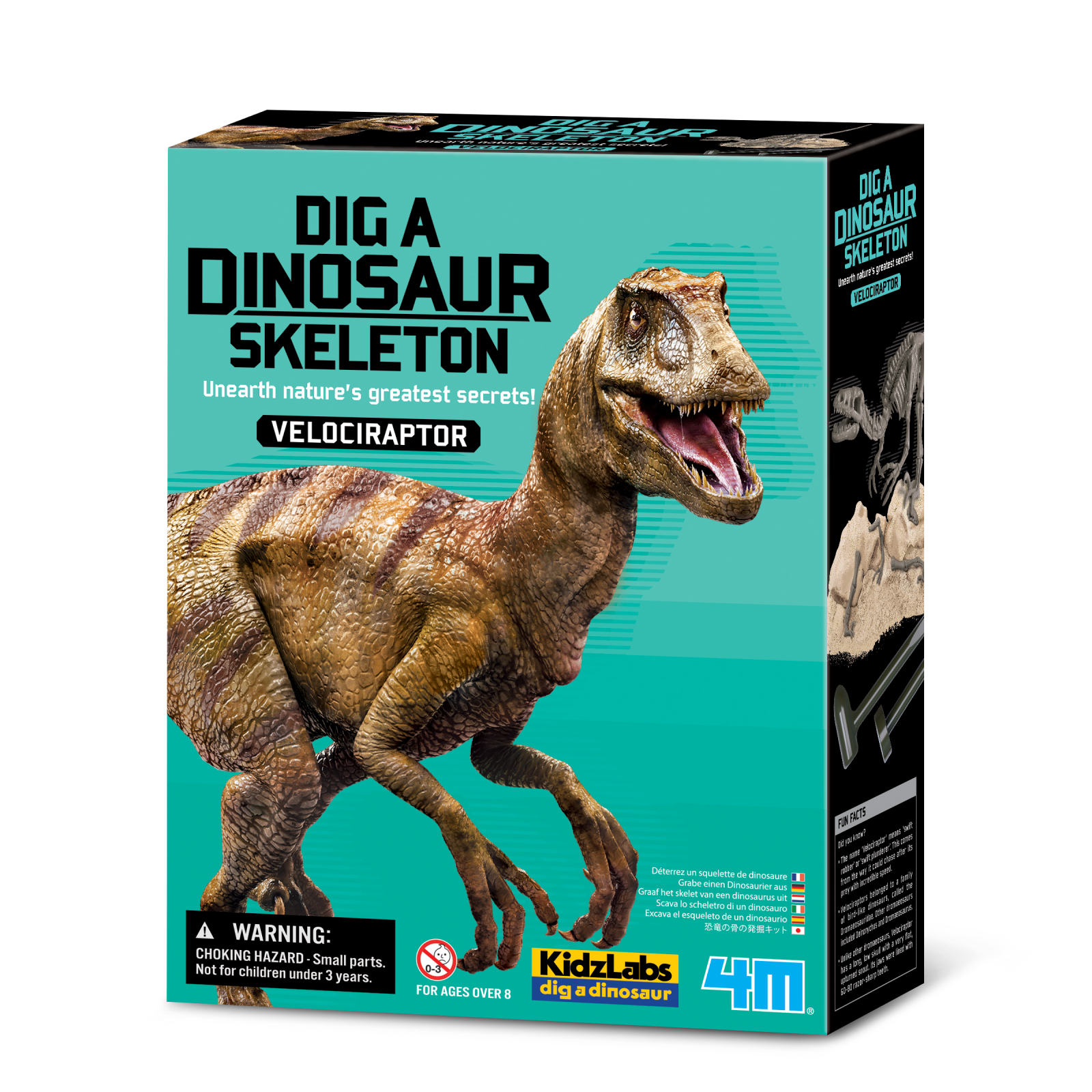 Set educativ sapa si descopera dinozauri - velociraptor