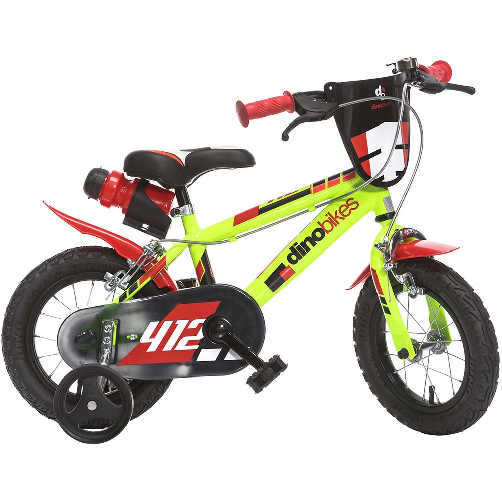 Bicicleta copii Dino Bikes 12` 412 galben Biciclete copii imagine 2022