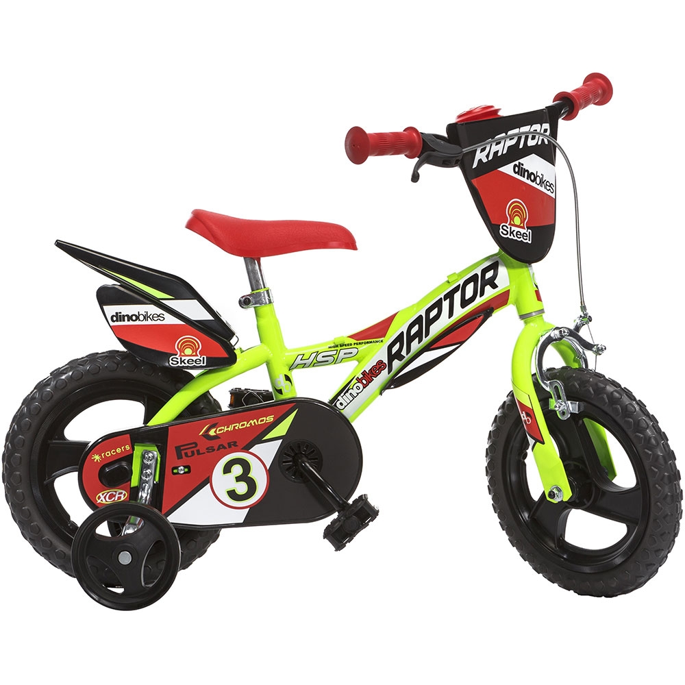 Bicicleta copii Dino Bikes 12` Raptor galben bekid.ro imagine noua