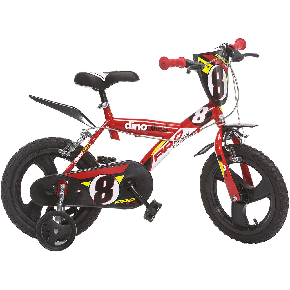 Bicicleta copii Dino Bikes 14` Pro-cross rosu bekid.ro imagine noua