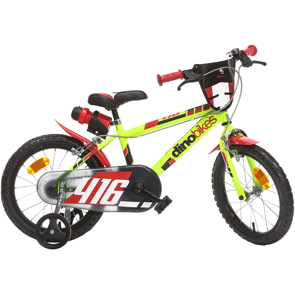 Bicicleta copii Dino Bikes 16` 416 galben Biciclete copii imagine 2022