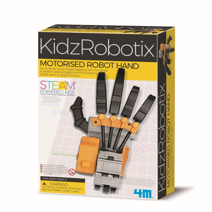Kit constructie robot - motorised robot hand, kidz robotix
