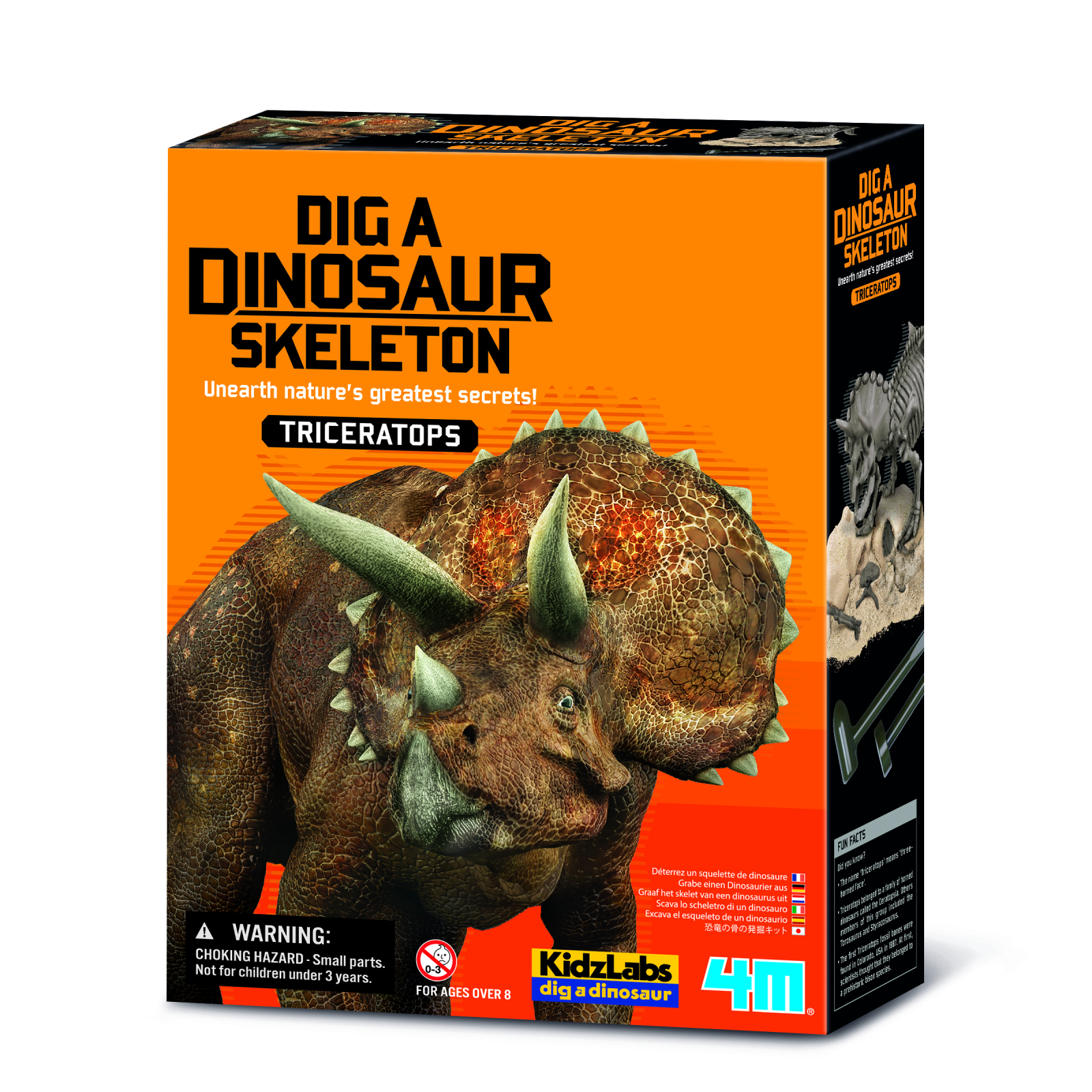 Set educativ sapa si descopera dinozauri - triceratops