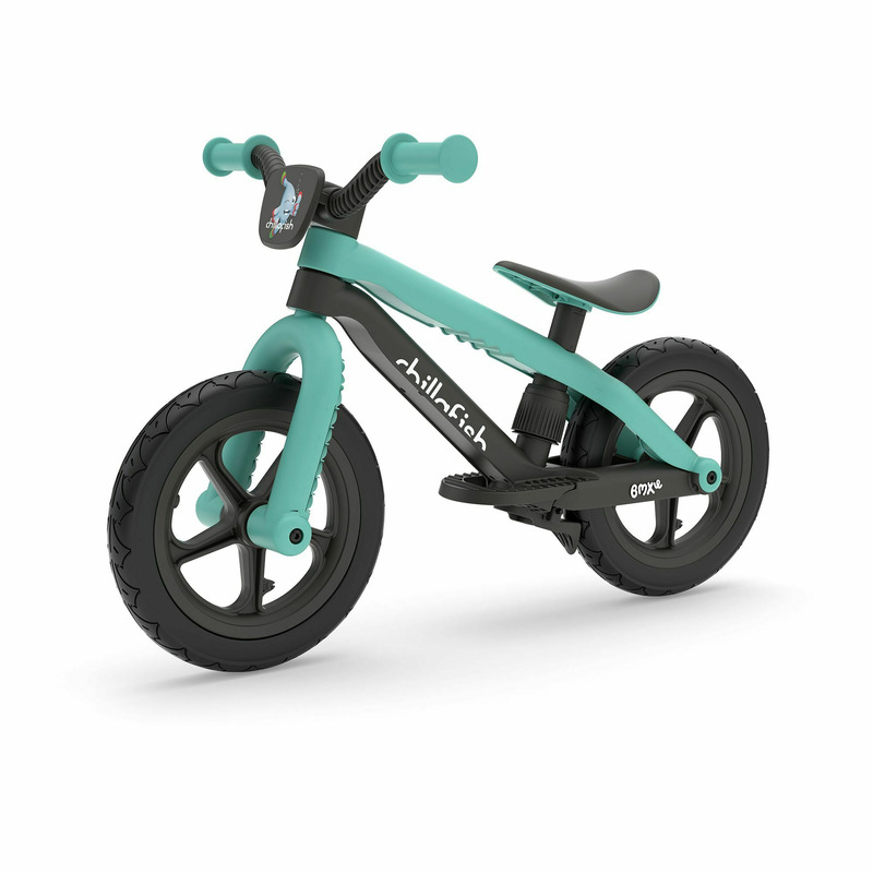 Bicicleta de echilibru bmxie 2, cu suport pentru picioare si frana integrate, cu sa reglabila, greutatate 3.8 kg, 12 inch, pentru 2 – 5 ani, chillafish, mint bekid.ro imagine noua