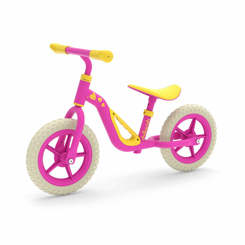 Bicicleta de echilibru usoara charlie, cu ghidon si sa reglabile, greutate 2.5 kg, cu roti din spuma eva, 10 inch, pentru 18 luni – 48 luni, chillafish, pink bekid.ro imagine noua