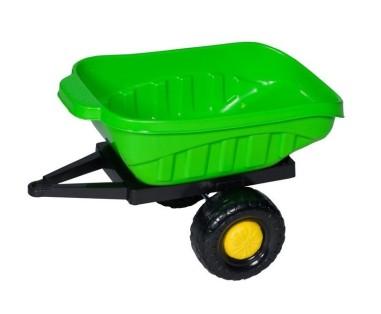Remorca pentru tractor cu pedale copii, 60 x 50 x 38 cm, verde