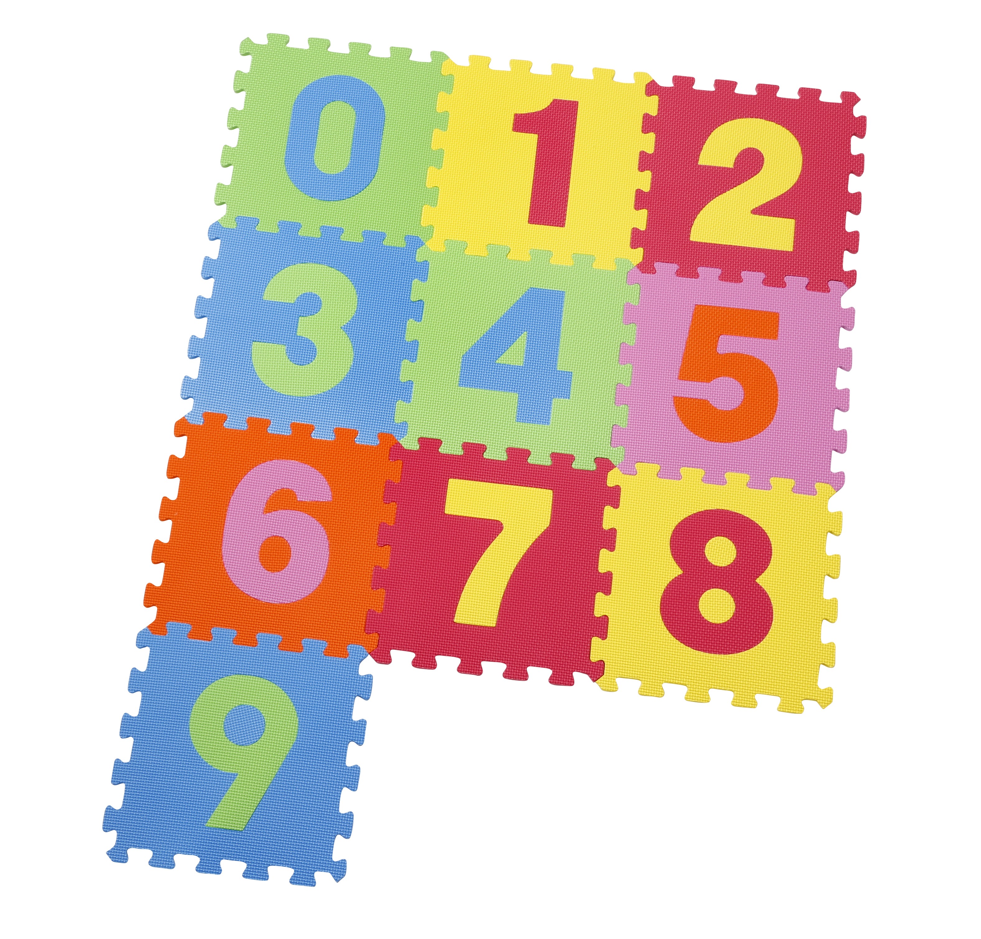 Covor puzzle din spuma Numbers 10 piese buy4baby.ro imagine noua