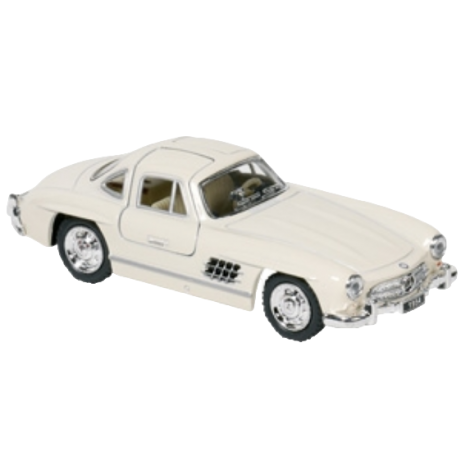 Masinuta die cast Mercedes-Benz 300SL Coupé 1954, scara 1:36, 12.8 cm, alb