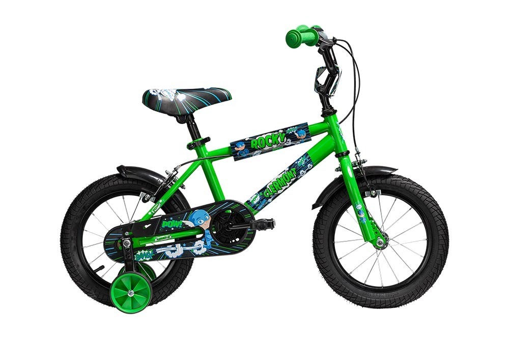 Bicicleta copii clermont rocky 12 – verde Biciclete copii imagine 2022