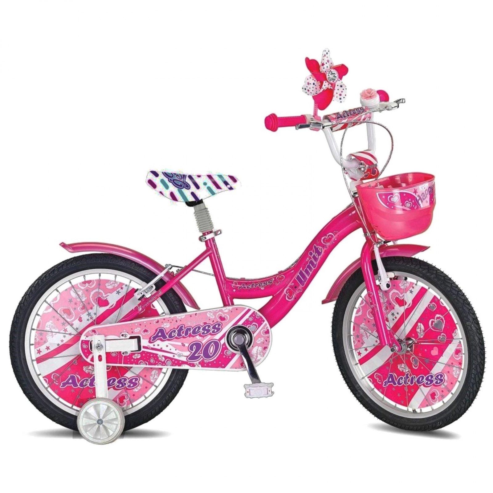 Bicicleta copii umit actress, roti 20 , roz, 4-6 ani