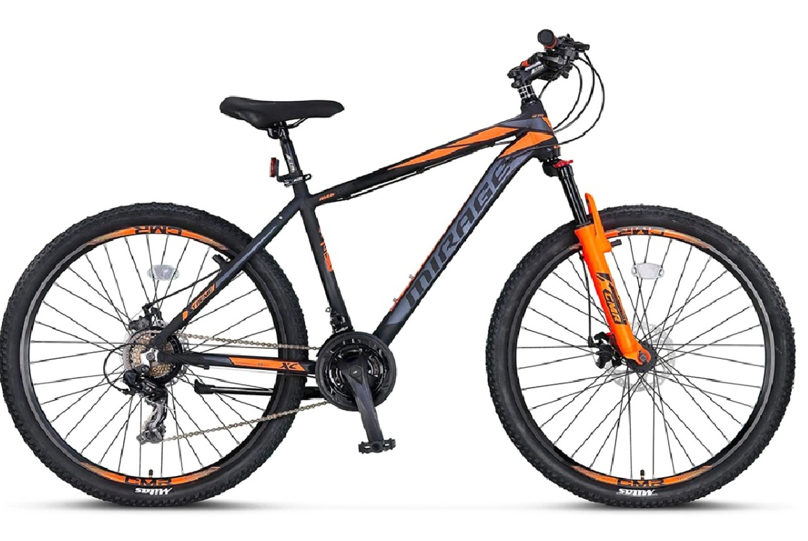 Bicicleta mtb-ht 27.5 umit mirage 2d, m18 antracit portocaliu