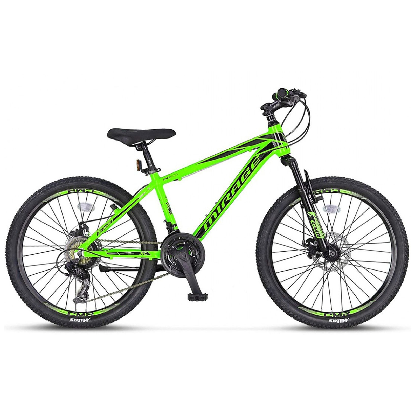 Bicicleta umit mirage 2d, roti 26 , verde-negru