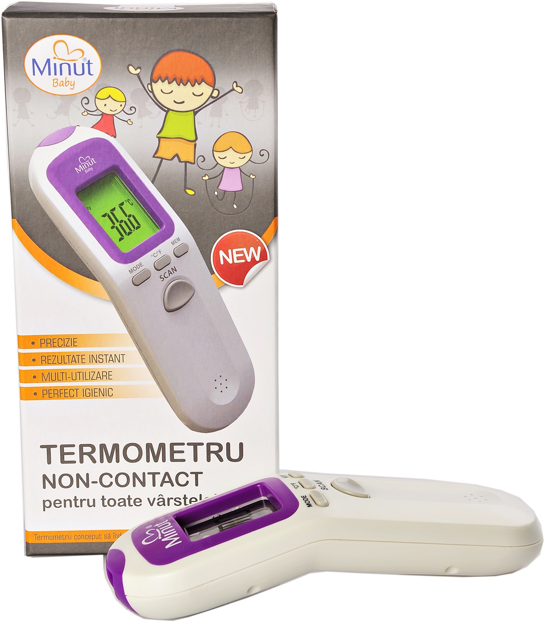 Termometru Minut Baby cu infrarosu non-contact buy4baby.ro imagine noua