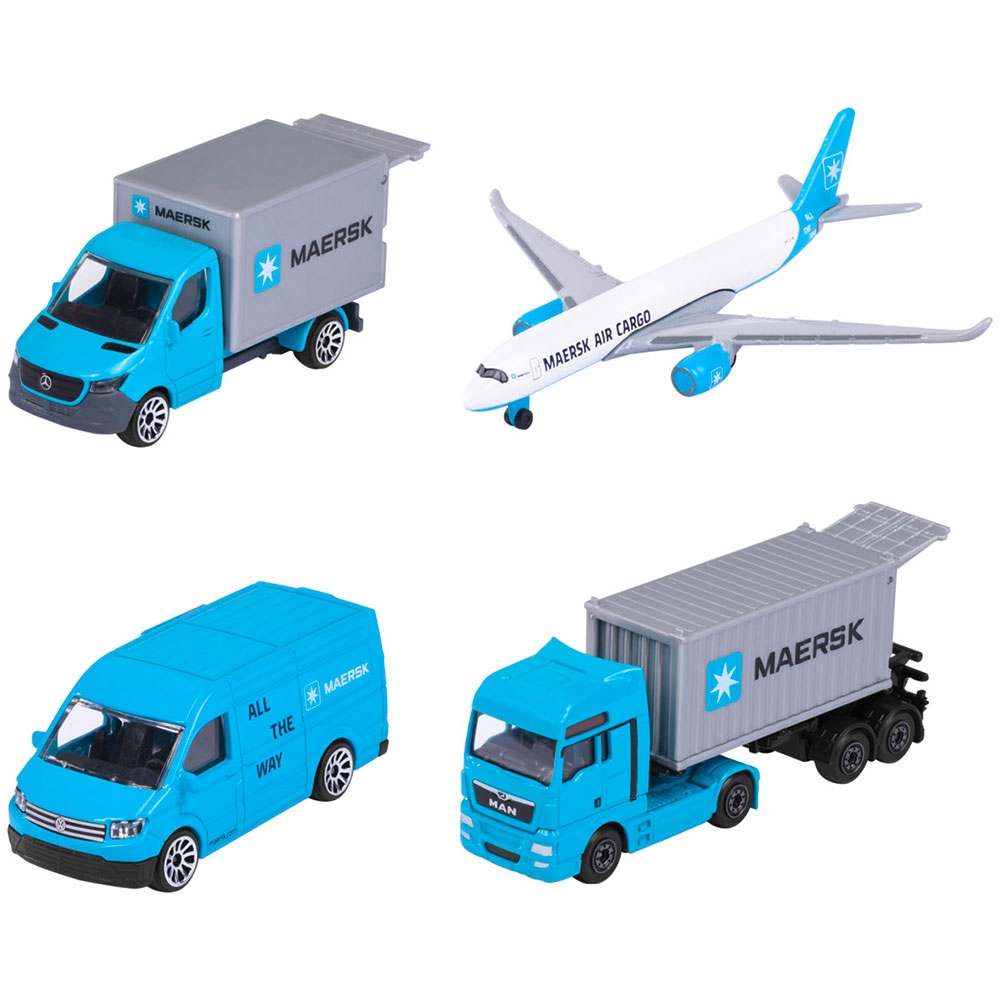 Set Majorette MAERSK Logistic cu 4 vehicule