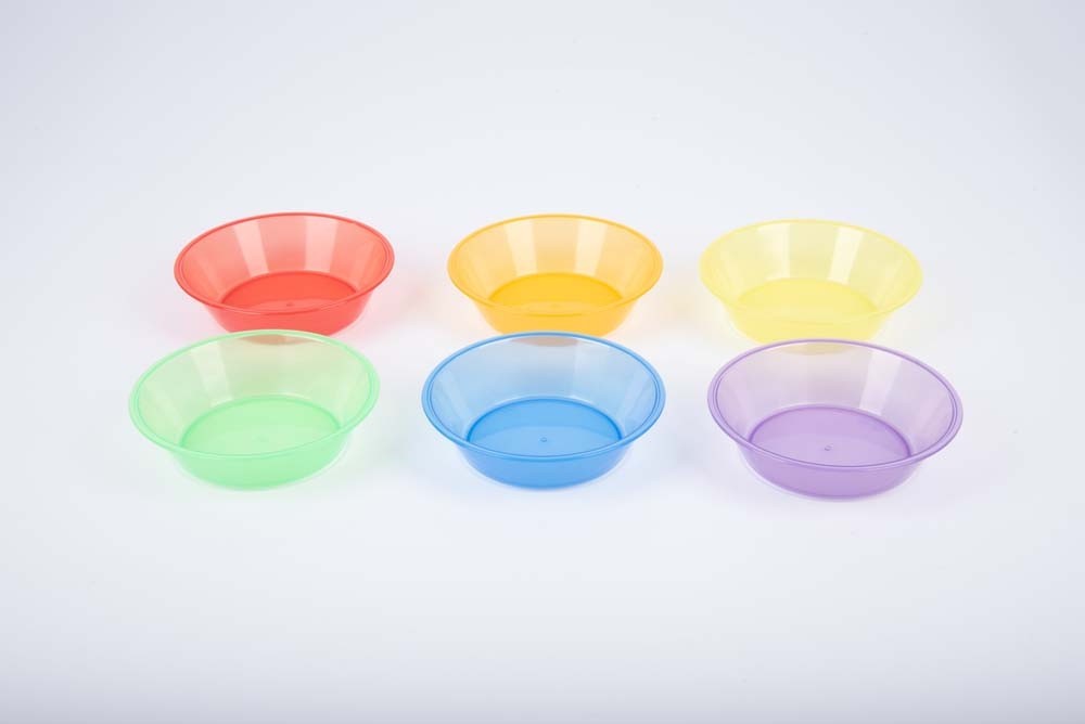 Set de 6 boluri translucide colorate pentru activitati senzoriale