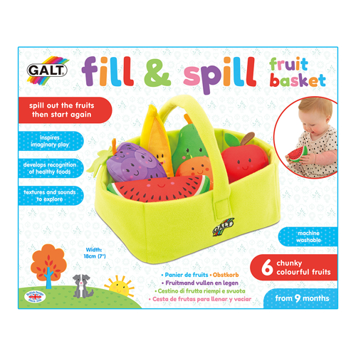 Cos cu fructe pentru bebelusi, fill and spill, galt 1005410
