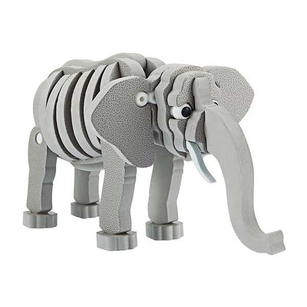 Puzzle 3D Spuma Elefant 75 piese Toi-Toys TT43545A