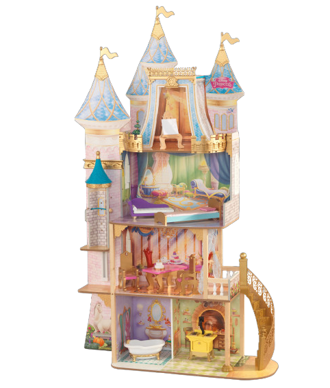Castel de joaca din lemn pentru papusi Disney Royal Celebration