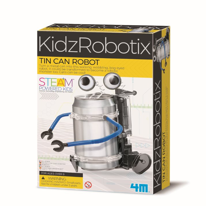 Kit constructie robot - tin can robot, kidz robotix