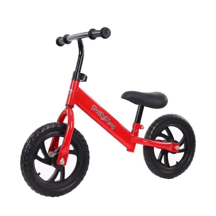 Bicicleta de echilibru fara pedale pentru incepatori, 2 - 5 ani, Rosu
