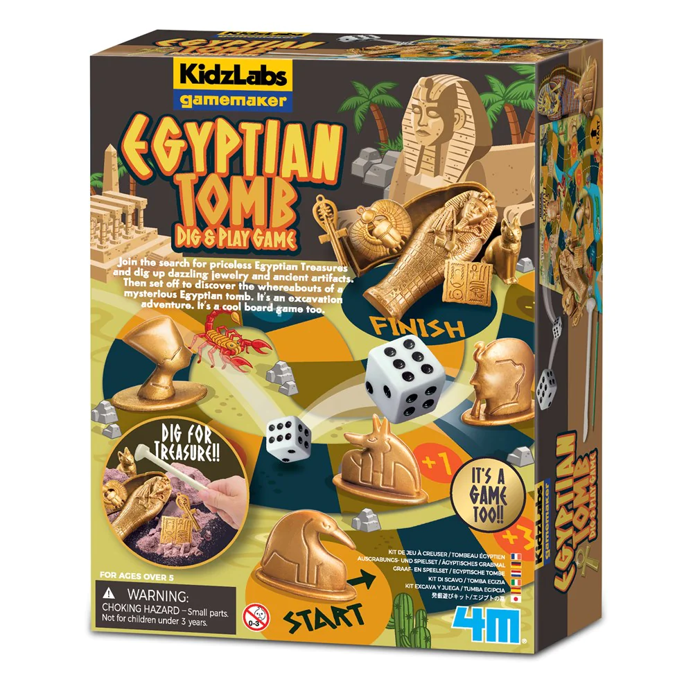 Creaza propriul joc - piramida egipteana - sapa si joaca! kidzlabs