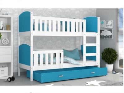 Patut tineret MyKids 2 in 1 Tami Color White/Blue-190x80