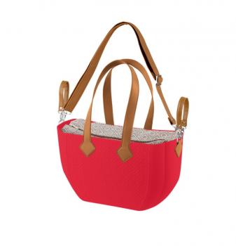 Nuvita Mymia Geanta pentru mamici - Crimson Rhombo Camel + curea pentru geanta