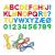 Joc cu sireturi Montessori ABC+123