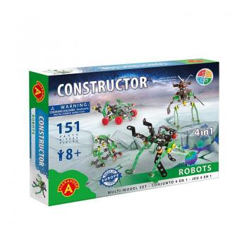 Set constructie 151 piese metalice Constructor Roboti 4in1, Alexander