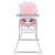 Scaun de masa ecotoys hc-301-903 - roz