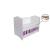 Patut eurogloria como culisant cu sertar - alb cu violet + saltea cocos confort 120 x 60 x 12 cm