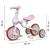Bicicleta cu roti ajutatoare ecotoys lc-v1311 - roz