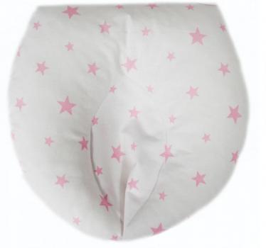 Perna pentru formarea capului bebelusului Pink Stars White