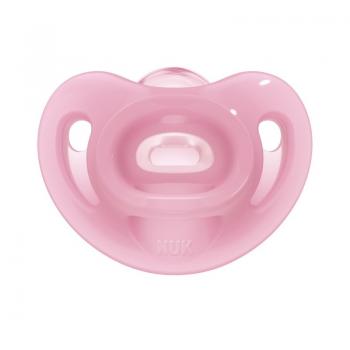 Suzeta Nuk Sensitive Silicon M2 Roz 6-18 luni