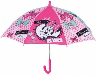 Umbrela manuala 38 cm cu inchidere cu siguranta Minnie roz