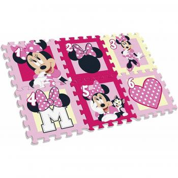 Covor puzzle Minnie Mouse 6 piese SunCity EWA20123WD